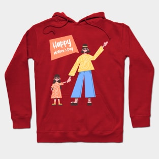 Black Happy Mothers Day Hoodie